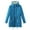 Blue, variant on IROINNID Women's Mid-Length Anorak Jacket Coat Solid Color Long Sleeve Buttons Pockets Coat Plus Fleece Jacket Outwear Top, Blue