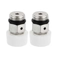 thumbnail image 2 of 2 Pcs BSP Male Thread Nickel Plated Brass Manual Radiator Air Vent Plug Valve, 2 of 7