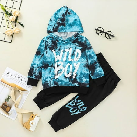 

GERsome Children s Pullover Two-piece Children s Hooded Sweater + Trousers Suit
