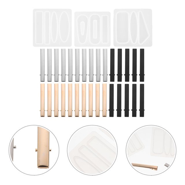 Houderco 1Jgo De Silicona Para Clips De Cabello Con Material Seguro Para DIY