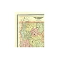 thumbnail image 3 of Historic State Map - New Hampshire Vermont - Cram 1886 - 23 x 27.63 - Vintage Wall Art, 3 of 5