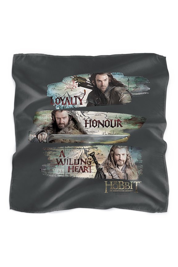 The Hobbit Loyalty and Honour Bandana (21 in x 21 in)