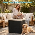thumbnail image 3 of MINDYES 35 Gallon Wicker Deck Box, Outdoor Storage for Patio Cushions, Pool Toys & Garden Tools, Weatherproof Resin, UV-Resistant, Black, 3 of 8