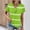 Green womens tops, variant on pimelu Womens Tops Womens Shirts Button up Cowl Neck Comfy Breathable Tunic Tops Summer Trendy Striped Print T Shirts Girls V-Neck Short Sleeve Shirt Top
