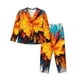 thumbnail image 1 of Fotbe Colorful Paint Print Conjunto de Pijama de Manga Larga para Mujer con Estampado, Ropa de Dormir de 2 Piezas, Conjunto de Casa Suave y Cómodo con Bolsillos-Medium, 1 of 7
