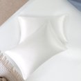 thumbnail image 1 of MesaSe Satin Pillowcases Set of 2  with Envelope Closure White, 1 of 7