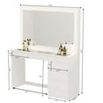 thumbnail image 4 of Boahaus Jane White Makeup Vanity with 7 Drawers and Mirror Crystal Knobs, 4 of 5