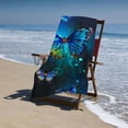 thumbnail image 4 of PHYHOO Morpho Butterfly in The Dark Sand Free Beach Towel Oversized Quick Dry Absorbent for Pool Swimming Bathroom Beach Towel 30x60in, 4 of 8