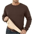 thumbnail image 7 of 2 Pack Men's Sherpa Lined Fleece Crewneck Pullover Sweatshirts, Loose Fit Casual Outdoor Long Sleeve Outerwear Tops, 7 of 7