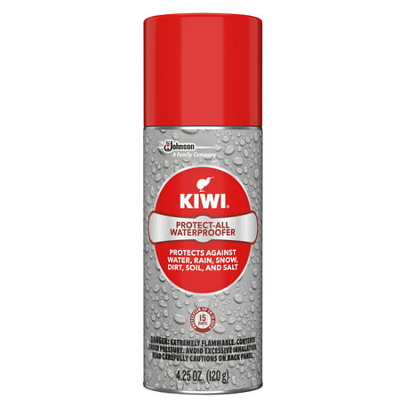 KIWI Protect-All Waterproofer Spray - Waterproof Spray for Shoes (1 Aerosol), 4.25 (Best Spray Paint For Shoes)