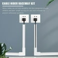 thumbnail image 2 of One-Cord Channel Cable Concealer - CMC-03 Cord Cover Wall Cable Management System - 125 Inch Cable H, 2 of 5