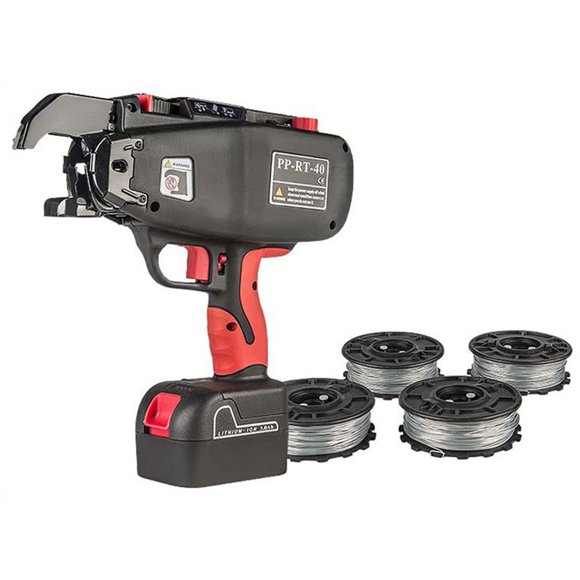 Rebar Tying Machine, 14.4V 4.0Ah Automatic Rebar Tier Binding Machine With 2 Battery Wire Pliers Electric Strapping Machine