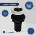 thumbnail image 4 of Five Oceans Black Straight Thru-Hull Connection for Hose, 1" (Pair) FO2996-M2, 4 of 8