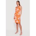 thumbnail image 2 of Women's Floral Side Slit Halter Midi Dress, 2 of 3
