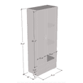 thumbnail image 5 of Soho S6 2D2S Modular 2 Door Modern 32" Wide Bookcase, 5 of 5
