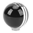 thumbnail image 4 of Shift Knob, 6 Speed Manual Gear Stick Shift Knob, Aluminum Shifter Knob Round Ball Shape, Replacement with 3 Adapters Fit for Universal Most of Vehicle, 4 of 7