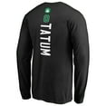 thumbnail image 3 of Men's Jayson Tatum Black Boston Celtics Team Backer Name & Number Long Sleeve T-Shirt, 3 of 3