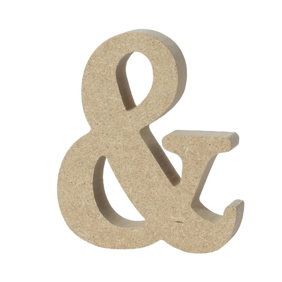 Lettres en Bois pour Décoration Murale Brun Pâle Panneau de Densité Texture Bois de Pin Écologique Non Toxique 7,87 Pouces