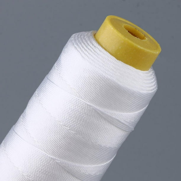 Rongfmy 200Meters Heavy Duty Bonded Nylon Thread for Upholstery Canvas  Leather White
