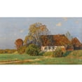 thumbnail image 3 of Georg Meinzolt 14x10 Black Modern Framed Museum Art Print Titled - Frisian Homestead ‘Autumn Evening’ (1900), 3 of 5