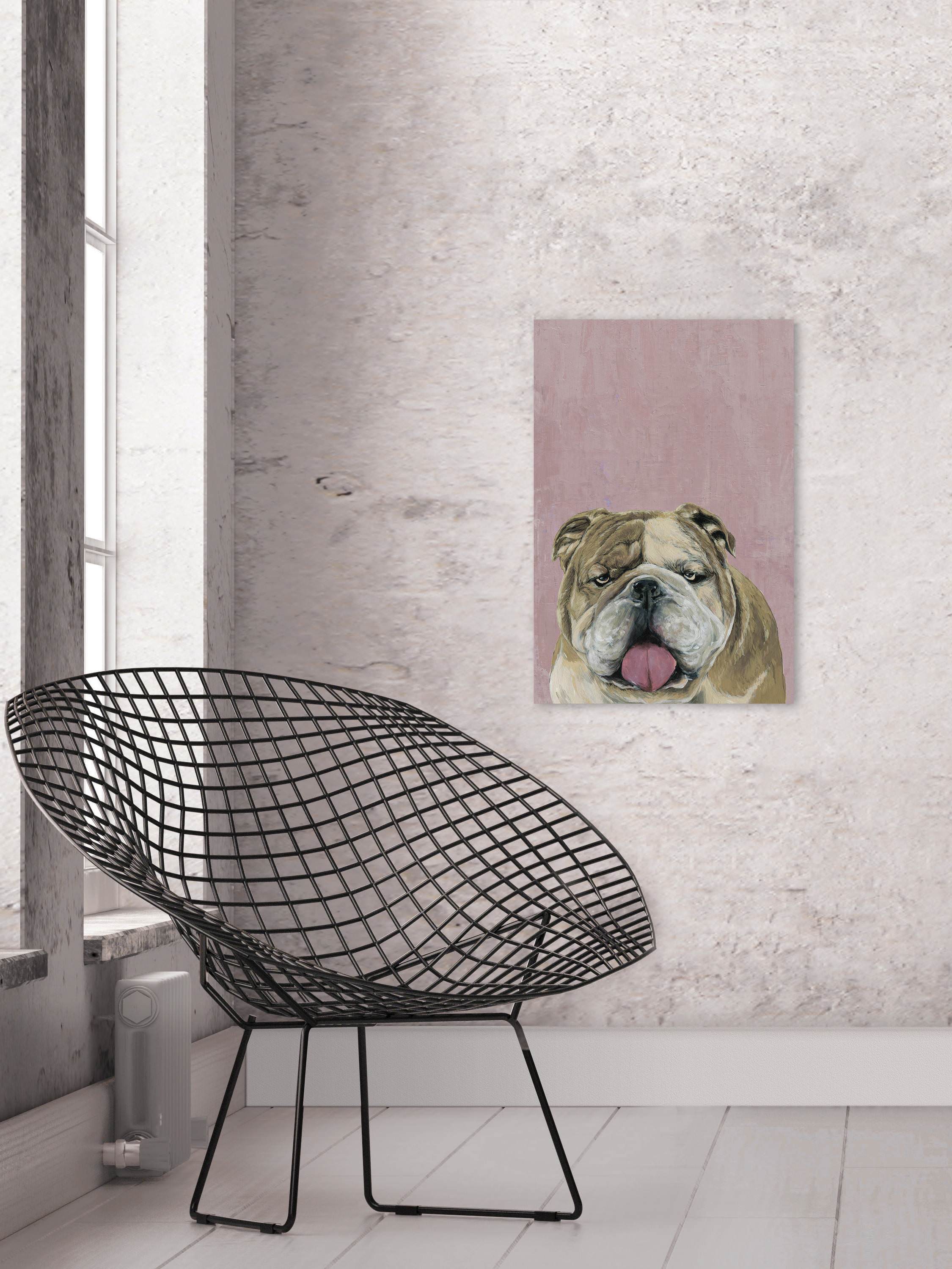Marmont Hill "Charming Dog" Painting Print on Wrapped Canvas