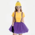 thumbnail image 5 of Women's holiday outfit set (including goggles/beanie/dress/suspenders/gloves) suitable for various occasions, holiday parties, and clothing accessories., 5 of 7