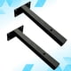 thumbnail image 3 of 2 soportes de pared para colgar en la pared, soporte triangular de hierro para estantería (negro), 3 of 6