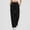 Black, variant on Cargo Pants for Women Drawstring Elastic Waist Long Pants Ladies Solid Color Casual Loose Quickdry Cargo Pants with Multiple Pockets