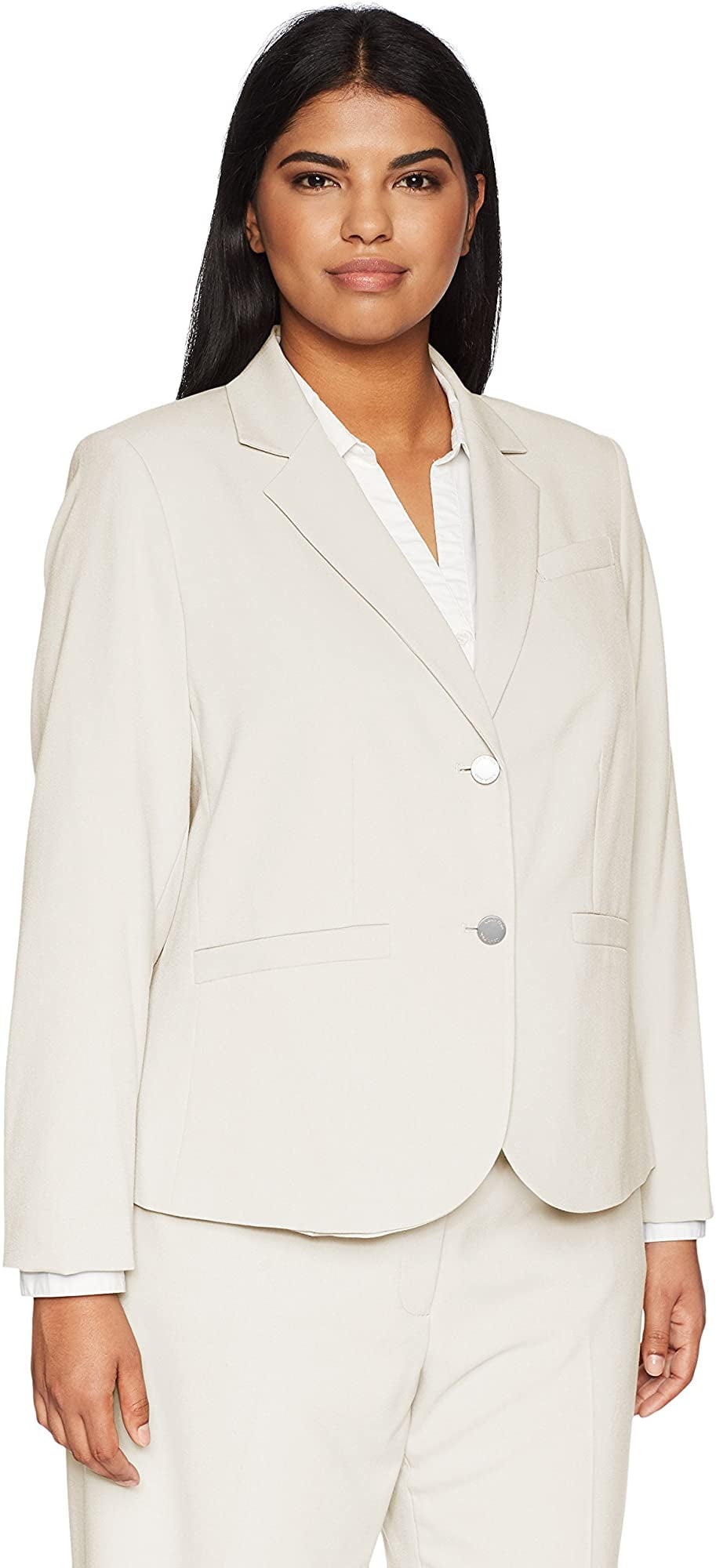 Calvin Klein Womens Two Button Lux 