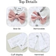 thumbnail image 3 of ZOEREA Toddler Baby Boy Suit Clothes Gentleman Wedding Outfits Long Sleeve Dress Shirt + Suspender Pants + Bowtie 1-5T, 3 of 7