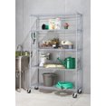 thumbnail image 4 of TRINITY 5-Tier Outdoor Wire Shelving Rack | 48" X 18" X 72" | Nsf | Includes Wheels | Gray, 4 of 5