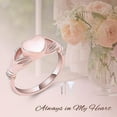 thumbnail image 6 of Heart Cremation Jewelry Urn Ring for Ashes Women Finger Ring Keepsake Memorial Jewelry Hold Loved Ones Ashes, 6 of 7