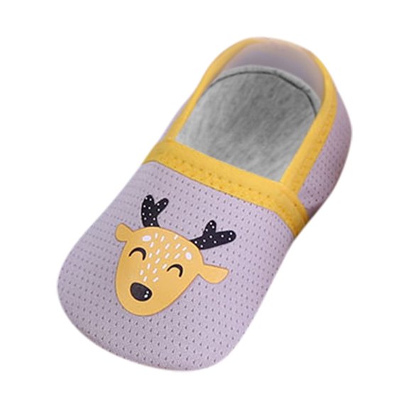 Generic Toddlers Socks Boys Girls Non Slip Summer Print Breathable First Walkers Floor Soft Socks Shoes for Crew Socks Fashion Comfortable Ankle Sock (3-4 Years,Grey)