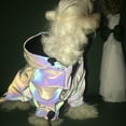 thumbnail image 4 of TIELUTT Dog Reflective Hoodie Pet Raincoat Dazzling Jacket Thickened Pet Clothes for Cats Pet Clothes Hangers and Rack Pet Clothes Rack Small Pet Clothes for Small Dogs Boy Pet Clothes Hangers, 4 of 7