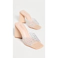 thumbnail image 4 of Schutz Lizah Transparent Light Nude Slip On Open Toe Chunky Block Heel Sandals (Transparent/Light Nude, 9.5), 4 of 5