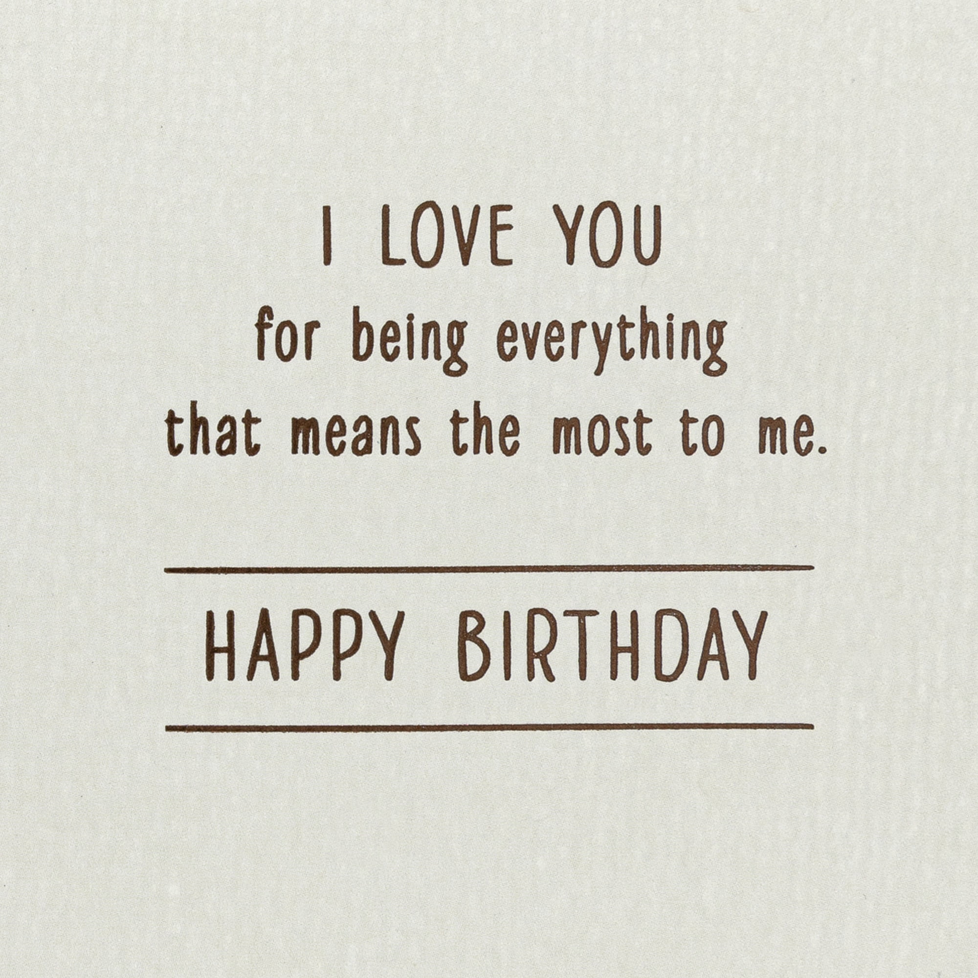 Hallmark Romantic Birthday Card for Him (You Share So Much)