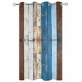 thumbnail image 2 of nqOlkjepod Outdoor Curtains for Patio Waterproof, Colorful Wooden Outdoor Privacy Panels Grommet, Vintage Farmhouse Wood Blackout Outside Curtains for Porch/Cabana/Pergola/Gazebo 54"x108", 1 Panel, 2 of 8