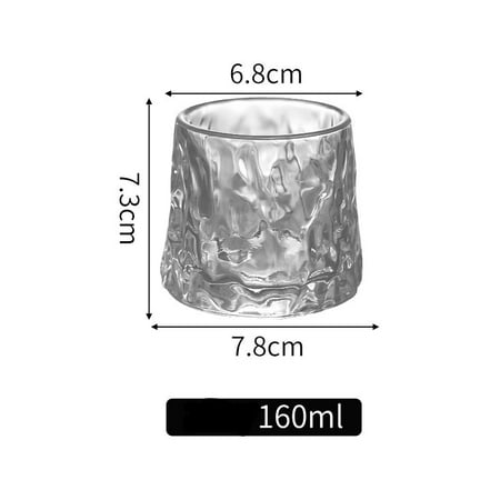 

Livesture Thickened rotating tumbler whiskey glass Hammer
