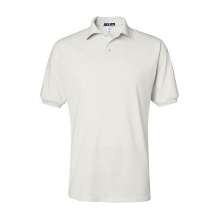 Maroon Striped Performance Polo - Jerzees Sport Shirts SpotShield? 50/50 Sport Shirt 437MSR