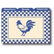 Labeleze Recipe Card Dividers 4 x 6 - Rooster