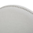 thumbnail image 5 of GDF Studio Stroelitz Contemporary Fabric Full/Queen Headboard with Nailhead Trim, Light Gray, 5 of 7