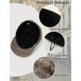 thumbnail image 4 of Women Newsboy Hat Plaid Cabbie Caps Cotton Casual Stylish Beret Cap Paperboy Hats, 4 of 6