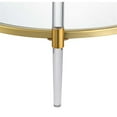 thumbnail image 5 of Convenience Concepts Royal Crest Acrylic Glass Coffee Table, Clear/Gold, 5 of 5