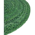 thumbnail image 6 of Unique Loom Braided Chindi Collection Area Rug - Layer (5' 1" x 8' Oval Green/Hunter Green), 6 of 7