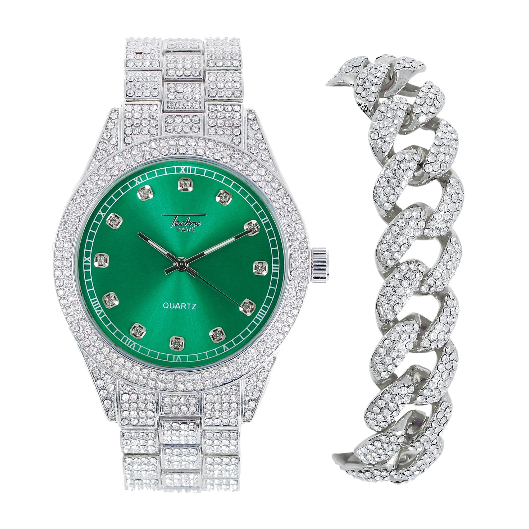 iced out hugo boss watch