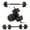 60LB/2-IN-1, variant on Signature Fitness Adjustable Dumbbell Set, Portable Design with Changeable Weight Plates and Non-Slip Handles for Home Gym Workouts