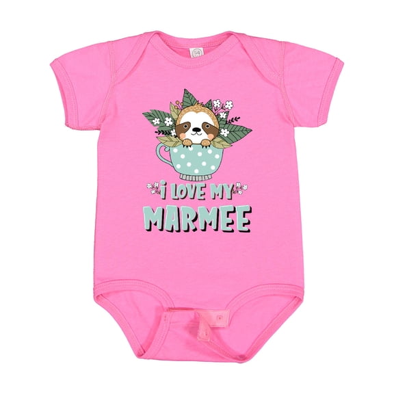 Inktastic Teacup Raccoon I Love My Marmee Boys or Girls Baby Bodysuit