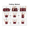 thumbnail image 5 of LNGOOR Foldable Nylon Water Resistant Gym Bag , Sports Tote Gym Bag, Shoulder Weekender Overnight Bag for Women, 5 of 5