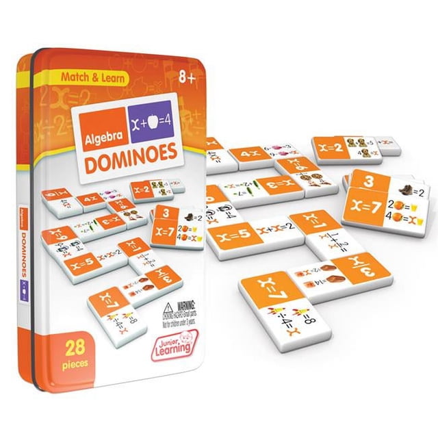 Junior Learning JRL497-2 Algebra Dominoes - 2 Each