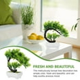 thumbnail image 3 of Toyvian Fake Bonsai Tree Decorative Potted Plant for Bookshelf and Coffee Table Display, 3 of 5